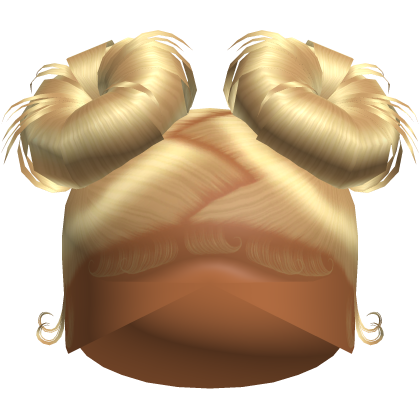 Doll Zig-Zag Part Double Buns (Blonde)