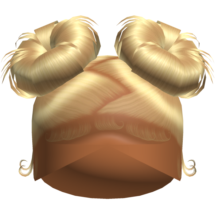 Doll Zig-Zag Part Double Buns (Blonde)