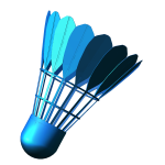 Blue Badminton Shuttlecock