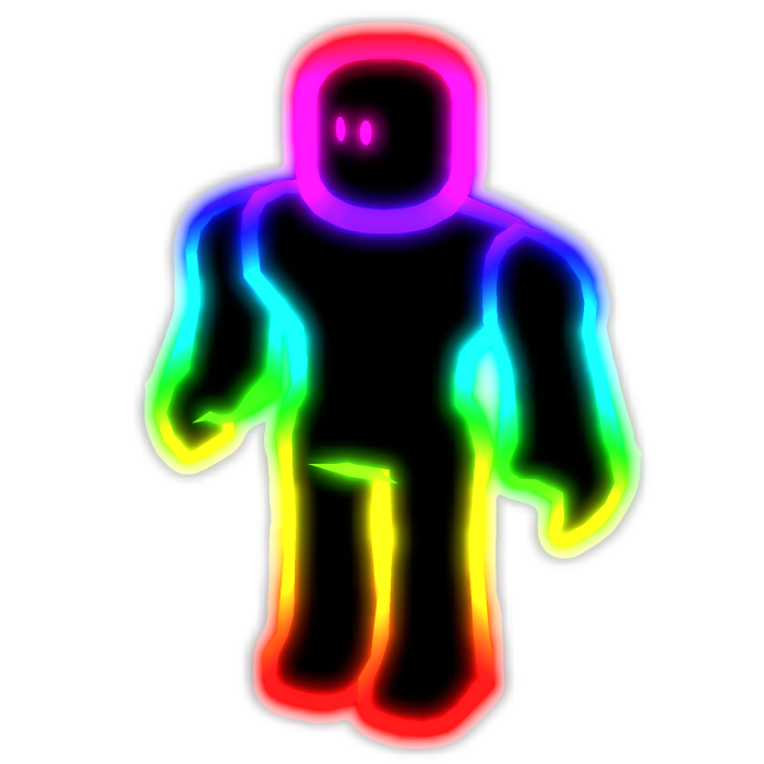 Emissive Rainbow Outline