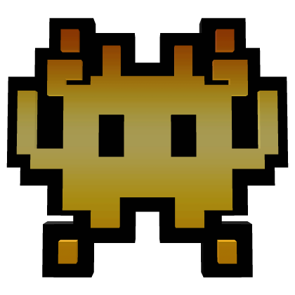 Golden 8-BIT Alien Friend