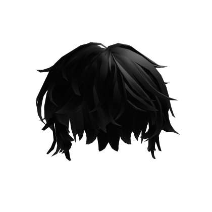 emo black anime boy hair Roblox item