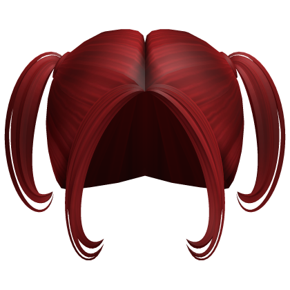 -',ৎ Preppy High Droop Pigtails in Red