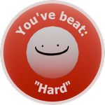 You've beat: "Hard"