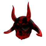 Red Vacuous Skullish Helmet