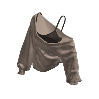 Cozy Baggy Sweater (Beige&Brown)