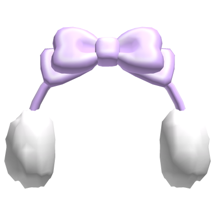 ♡꒱ cute purple dolly bow winter earmuffs