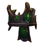 Veiled Emerald Wood Crown