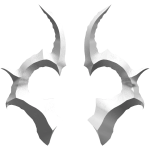White Serrated Horns