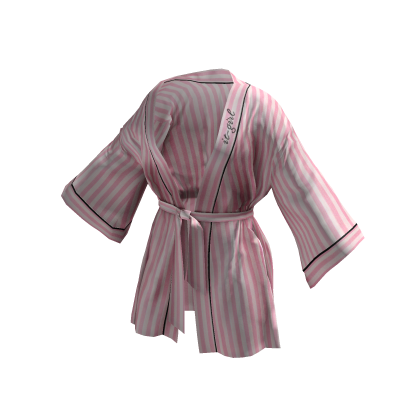 Silk Model Robe (Stripes)