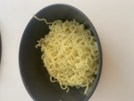 Bowl of big noodles