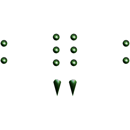 green vkei angel fangs piercings