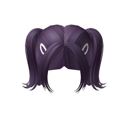 Purple Cheap Cute Preppy Double Ponytail Hair Roblox item