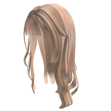Blonde Messy Long Hair Roblox item