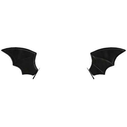 Black Mini Bat Wings Hair Clip Roblox item