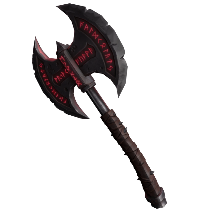 Abyssal Runic Battleaxe [Crimson]