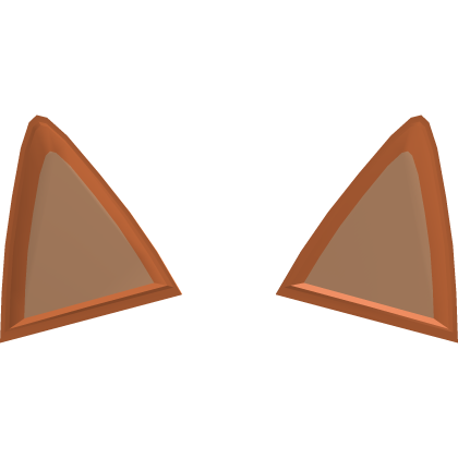 ♡ cute kitty ears recolor in orange Roblox item