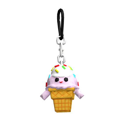 Ice Cream Character Keychain