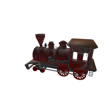 Rusty Steam Locomotive with Wheels