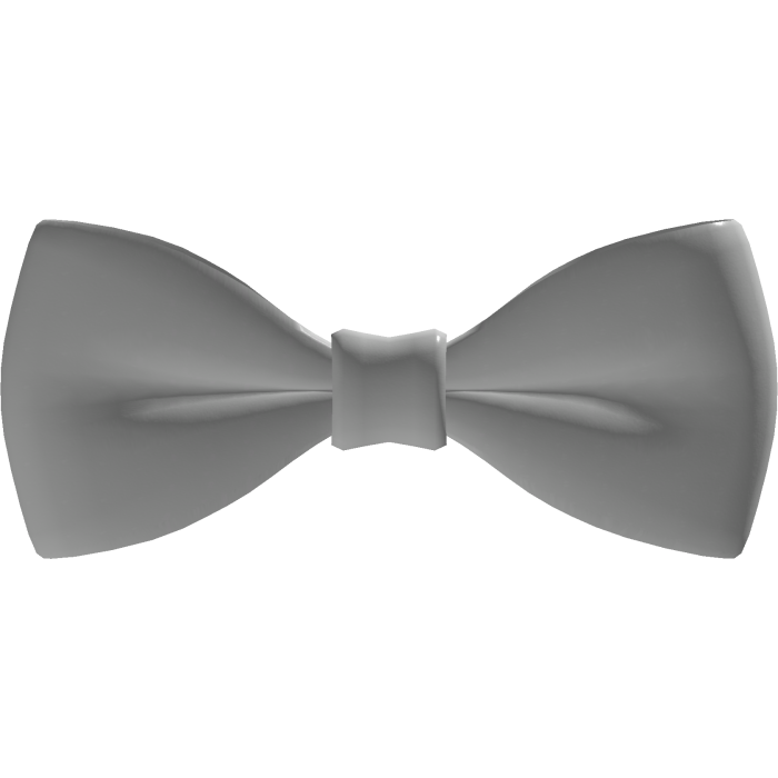 Silver Reflective Bow Tie