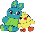 Bunny and duck group