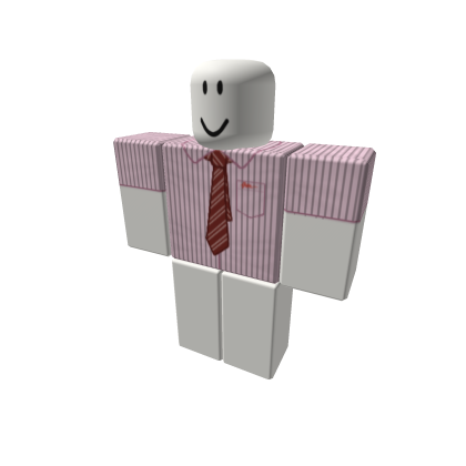 Pink Stripe Shirt with Neck Tie (kalcer style)