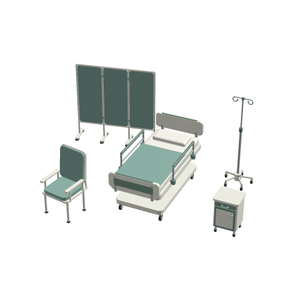Hospital Patient Room & Clinic Pack | 20 Assets