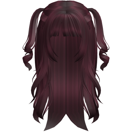 Dreamy Curly Twintails Hairstyle (Cherry Red) Roblox item