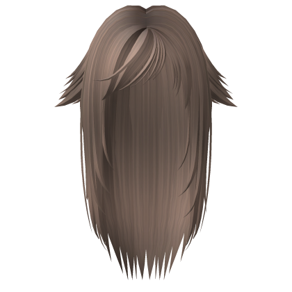 Cute Kitty Long Shoujo Emo Hair (Milktea Brown) Roblox item