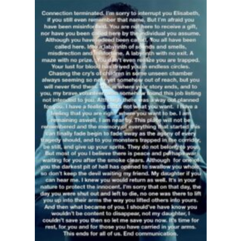 CONNECTION TERMINATED IM SORRY TO INTERRUPT YOU