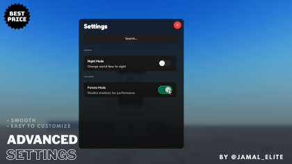 Modular Settings UI System preview 1