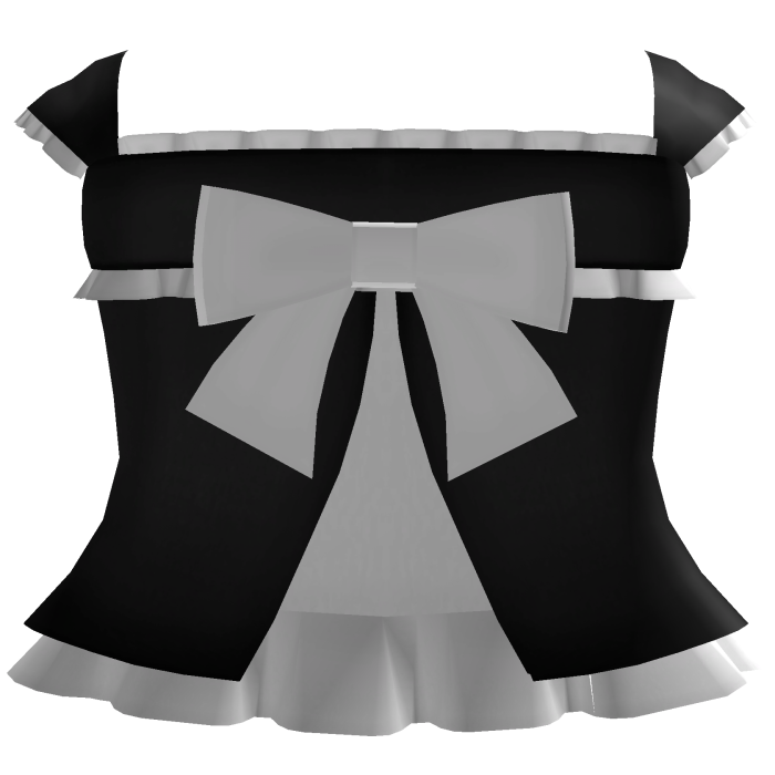 ♡ ꒱ sweet black ruffled babydoll dress w white bow