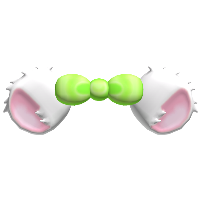 🍀 cute bijou kawaii ears w green bow