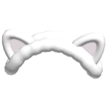 ♡ White Plush Kitty Bonnet