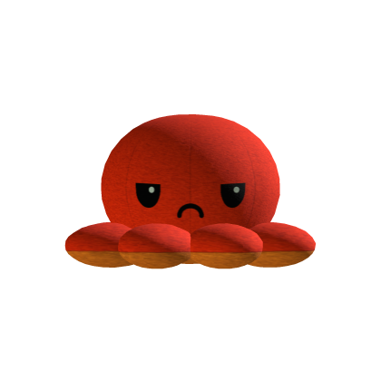 Orange Floating Grumpy Octopus Hat