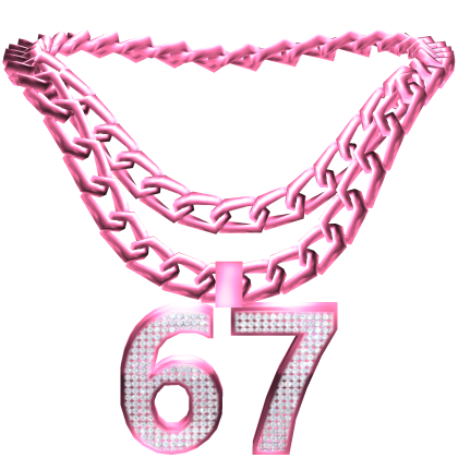 Pink 67 Chain Necklace thumbnail