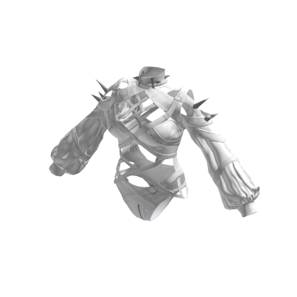 Goth Evade White Thorn Bodysuit