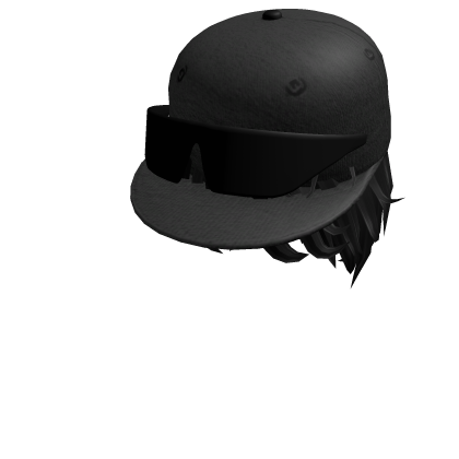 cool long hair hat with sunglasses 