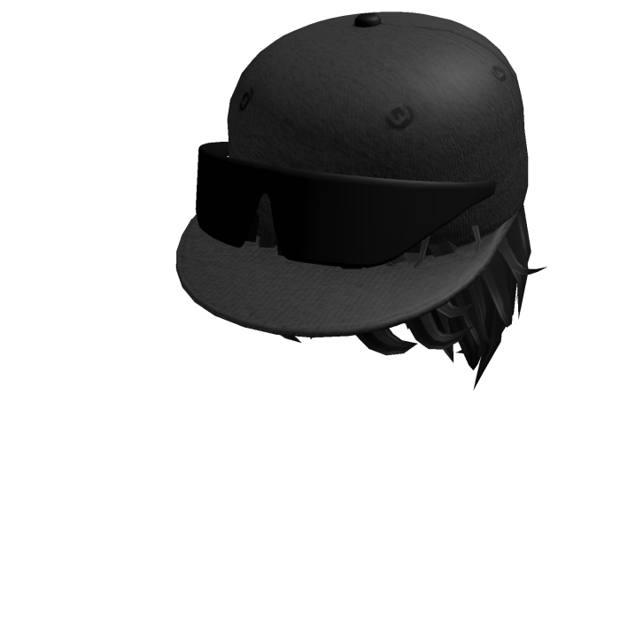 cool long hair hat with sunglasses 