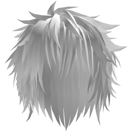 White Messy Emo Scene Wolfcut Hair Roblox item
