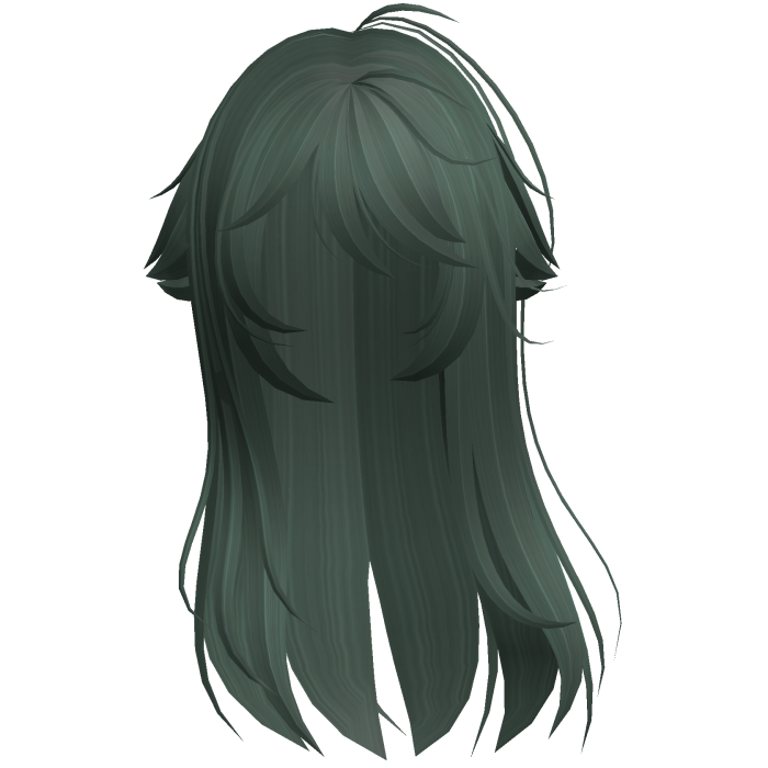 Green Shy Moe Cat Girl Windy Whispy Hair