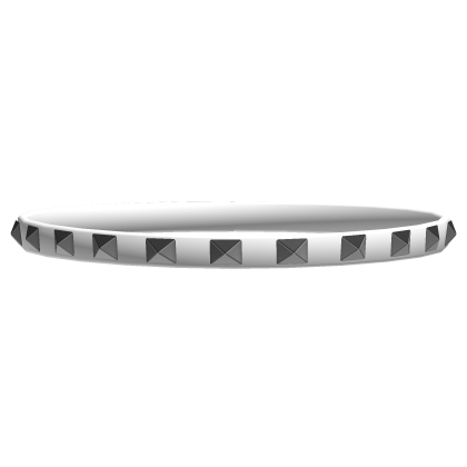 3.0 studded emo choker in white Roblox item