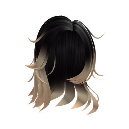 Black to Blonde Side Swept Girl Hair Roblox item