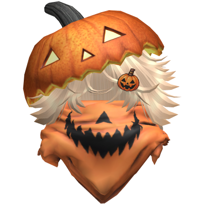 Halloween Bandit Pumpkin Top Wavy Blonde Hair Roblox item