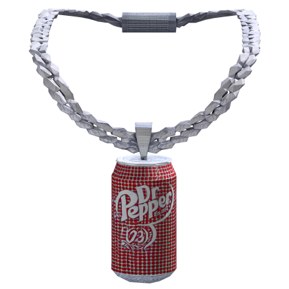 Iced Out Dr. Pepper Soda Chain Bling 1.0 Roblox item