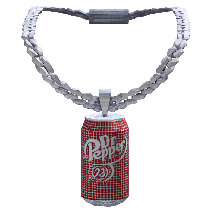 Iced Out Dr. Pepper Soda Chain Bling 1.0