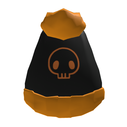 Halloween Orange Skull Cape