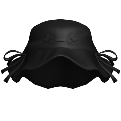 merry nightmare's matte black ribbon hat