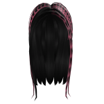 Black elegant hair (FREE Code: tyyluhwy) 365 robux