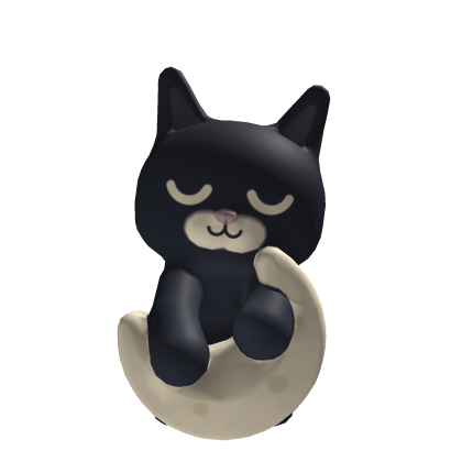 Sleepy Moon Cat - Shoulder Buddy